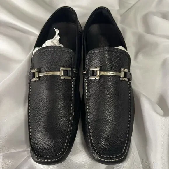 Mens Salvatore Ferragamo Gancini Bit Black Loafer Shoe Size 11.5 D never worn Amazon.com | Ferragamo Men main image 3